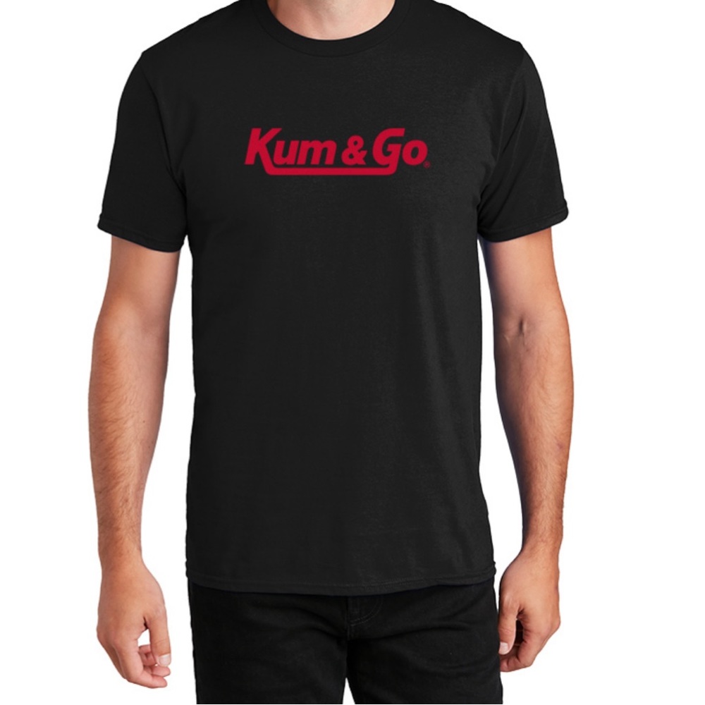 Black Kum&Go T-shirt, size Medium, new with tags